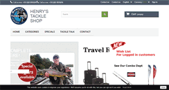 Desktop Screenshot of henrystackleshop.com